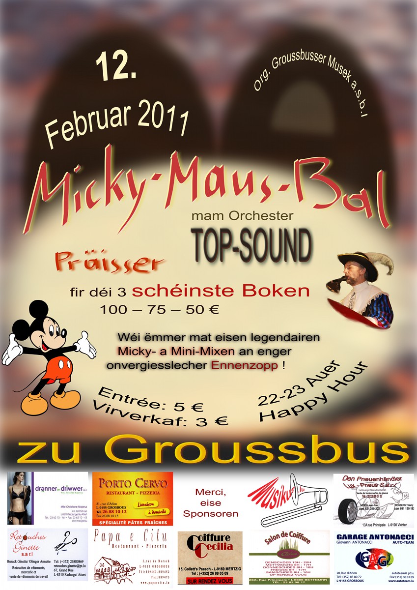 Affiche Micky-Maus-Bal 2011